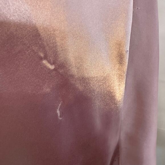 Bali Studio Collection Pink Satin Lace Slip Dress Nightgown Size L - Picture 5 of 11